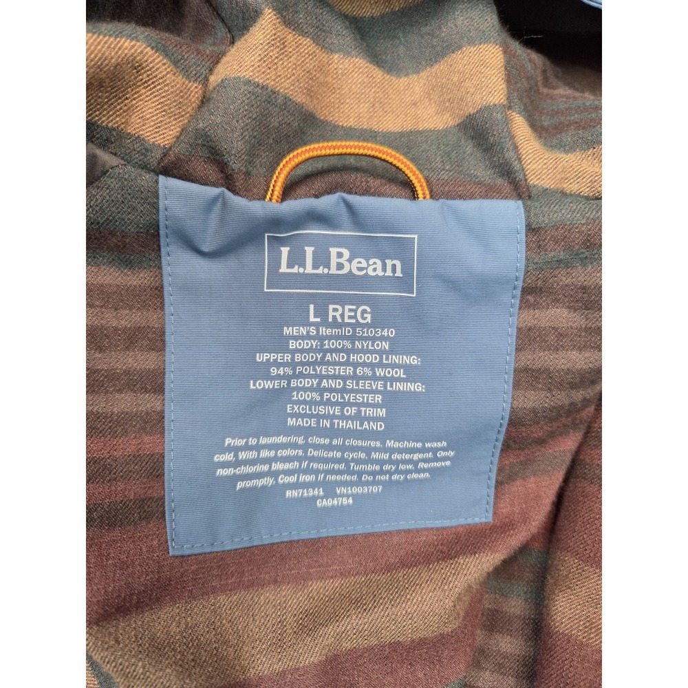 LL Bean Mountain Classic 3-in-1 Jacket Mens Large Blue - Picture 8 of 8